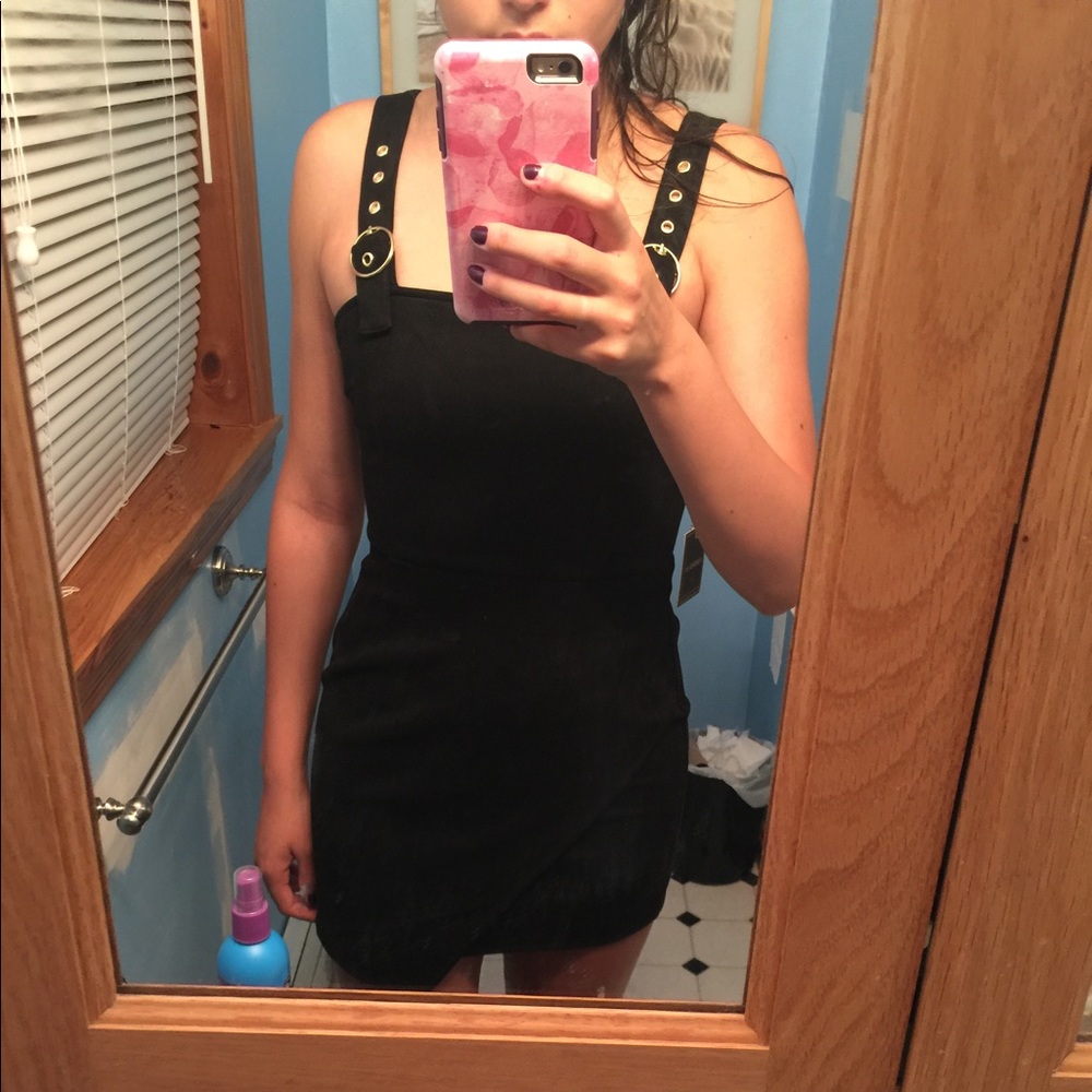Black Forever 21 Faux Suede Dress - Picture 6 of 6